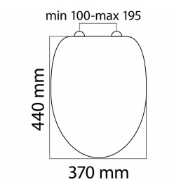 Tiger Abattant WC à fermeture en douceur Reno MDF Blanc 252350646