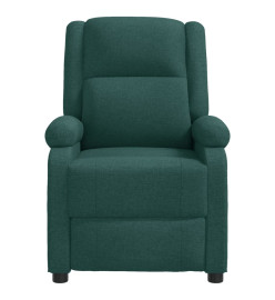 Fauteuil inclinable Vert foncé Tissu