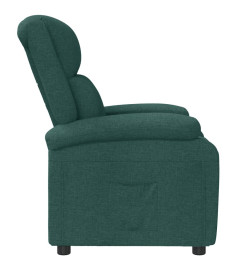 Fauteuil inclinable Vert foncé Tissu