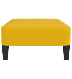 Repose-pied Jaune 78x56x32 cm Velours