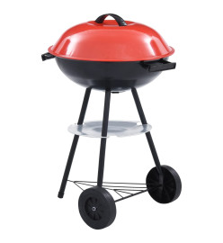 Barbecue portable XXL au charbon avec roues 44 cm