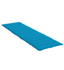 Coussin de chaise longue bleu 200x70x3 cm tissu oxford