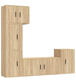 Ensemble de meubles TV 5 pcs Chêne sonoma Bois d'ingénierie