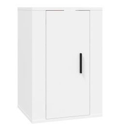 Ensemble de meubles TV 4 pcs Blanc Bois d'ingénierie