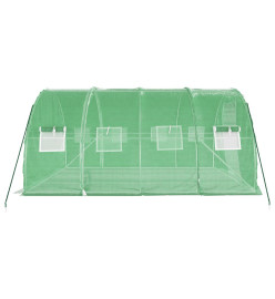 Serre avec cadre en acier vert 12 m² 4x3x2 m