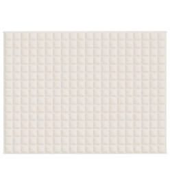 Couverture lestée Crème clair 152x203 cm 11 kg Tissu