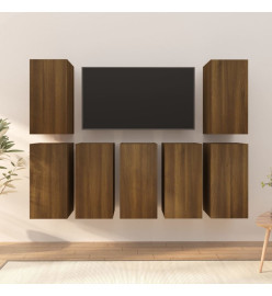 Meubles TV 7 pcs Chêne marron 30,5x30x60 cm Bois d'ingénierie