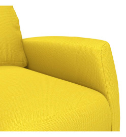 Fauteuil inclinable électrique Jaune clair Tissu