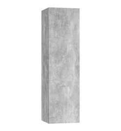 Ensemble de meubles TV 3 pcs Gris béton Aggloméré