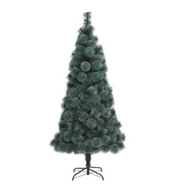 Arbre de Noël artificiel avec LED et boules Vert 150 cm PVC PE