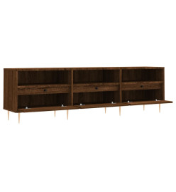 Meuble TV chêne marron 150x30x44,5 cm bois d'ingénierie