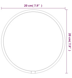 Miroir mural Doré Ø 20 cm Rond