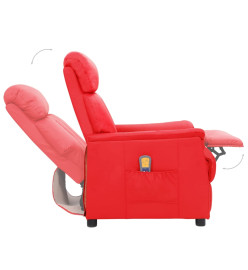 Fauteuil de massage Rouge Similicuir