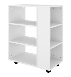 Armoire à roulettes Blanc 60x35x75 cm Aggloméré