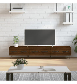 Meuble TV chêne marron 150x36x30 cm bois d'ingénierie