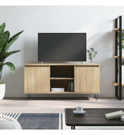 Meuble TV chêne sonoma 104x35x50 cm bois d'ingénierie