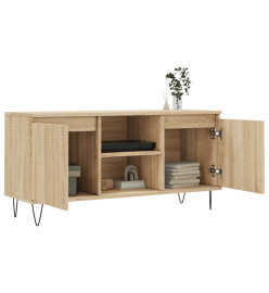 Meuble TV chêne sonoma 104x35x50 cm bois d'ingénierie