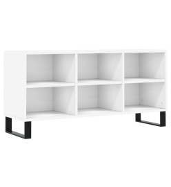 Meuble TV blanc 103,5x30x50 cm bois d'ingénierie