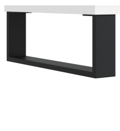 Meuble TV blanc 103,5x30x50 cm bois d'ingénierie