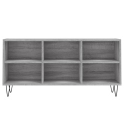 Meuble TV sonoma gris 103,5x30x50 cm bois d'ingénierie