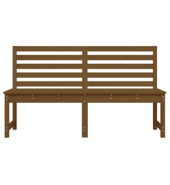 Banc de jardin marron miel 157,5 cm bois de pin massif