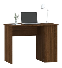 Bureau chêne marron 100x55x75 cm bois d'ingénierie