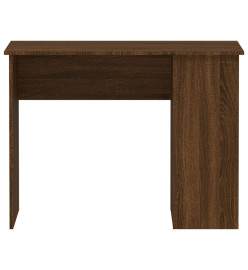 Bureau chêne marron 100x55x75 cm bois d'ingénierie