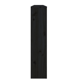 Cache-radiateur Noir 169x19x84 cm Bois massif de pin