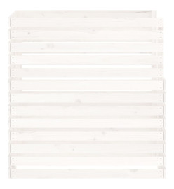 Composteur Blanc 100x100x102 cm Bois massif de pin