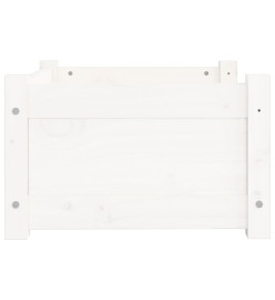 Lit pour chien Blanc 55,5x45,5x28 cm Bois massif de pin