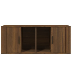 Meuble TV Chêne marron 100x35x40 cm Bois d'ingénierie