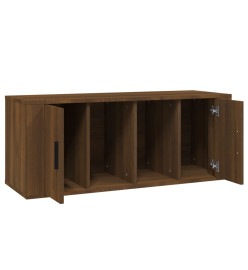 Meuble TV Chêne marron 100x35x40 cm Bois d'ingénierie