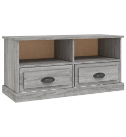 Meuble TV sonoma gris 93x35,5x45 cm bois d'ingénierie