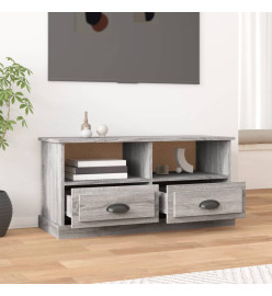 Meuble TV sonoma gris 93x35,5x45 cm bois d'ingénierie