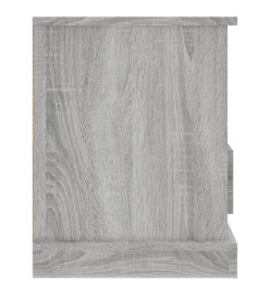 Meuble TV sonoma gris 93x35,5x45 cm bois d'ingénierie