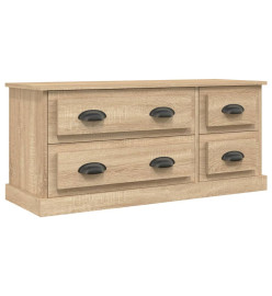 Meuble TV chêne sonoma 100x35,5x45 cm bois d'ingénierie