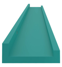 Étagères murales 4 pcs Bleu 100x9x3 cm