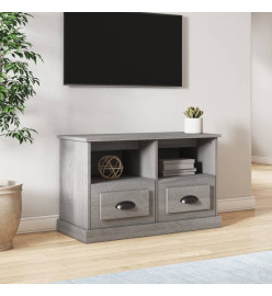 Meuble TV sonoma gris 80x35x50 cm bois d'ingénierie