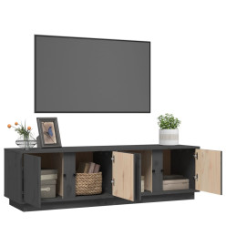 Meuble TV Gris 140x40x40 cm Bois de pin massif