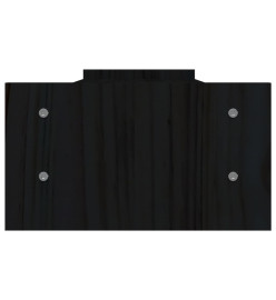 Support de moniteur Noir 100x27x15 cm Bois de pin solide