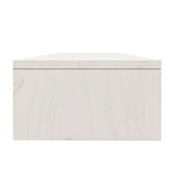 Support de moniteur Blanc 100x24x13 cm Bois de pin solide