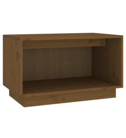 Meuble TV Marron miel 60x35x35 cm Bois de pin massif