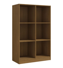 Bibliothèque Marron miel 70x33x110 cm Bois de pin massif