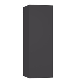 Meubles TV 2 pcs Gris 30,5x30x90 cm Aggloméré