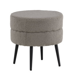 Venture Home Pouf Pot 40x40x40 cm Teddy Noir et gris