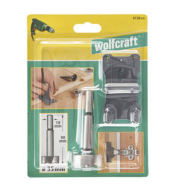 wolfcraft Jeu de mèches Forstner 2 pièces Noir