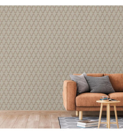 DUTCH WALLCOVERINGS Papier peint Geometric Doré et vert