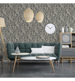 DUTCH WALLCOVERINGS Papier peint Mae Noir et beige