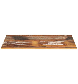 Dessus de table rectangulaire 70x80 cm 15-16 mm Bois récupéré