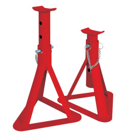 Carpoint Ensemble de support d'essieu 2 pièces 2000 kg Rouge